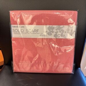 NWT Naturally Knotty Pink Solid Scarf